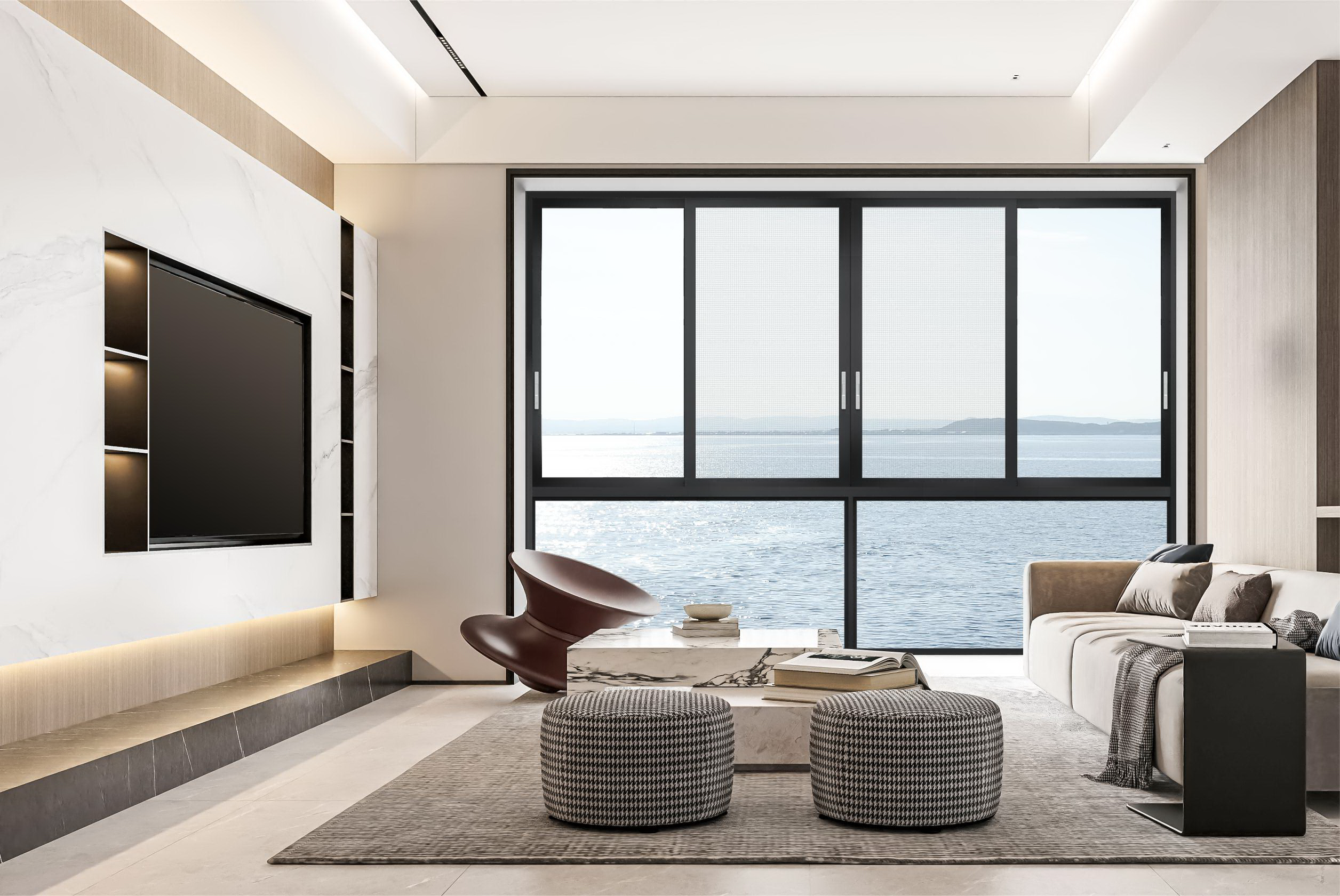 佛山富喆门窗,富喆无缝焊接门窗,高端无缝焊接系统窗